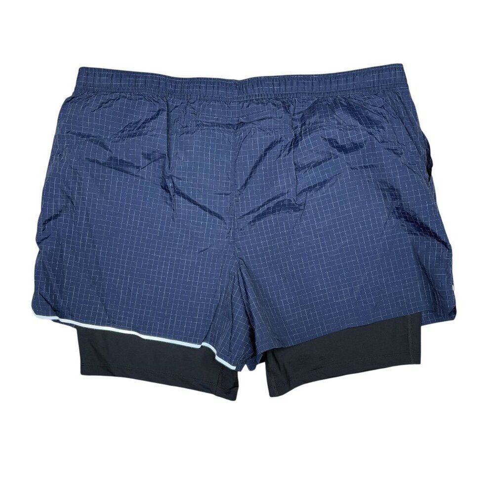 VRST Mens Elevated Hybrid Running Shorts Navy Blue Black  Size XL